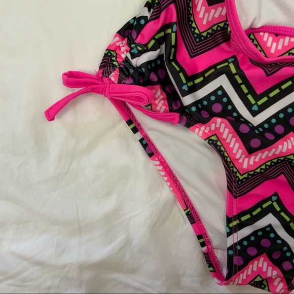 PSNY Lot of 2 Girls Tankini & 1 Piece Swimsuits Size 12 - Picture 8 of 10